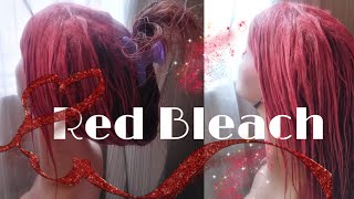 How To Bleach & Dye Your Wig Red | South African Youtuber