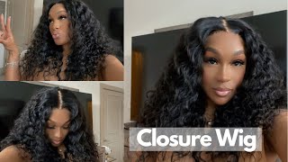 Beginner Friendly Glueless Lace | 5X5 Hd Lace Closure Water Wave Wig Install | Wignee Hair