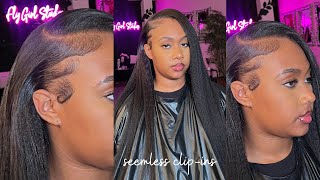 How To: Make Kinky Straight Clip-Ins Look Like A Sewin|New Year Sale Up To 15% Off" |Ft. Hairsp