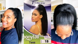 Best Faux Ponytail For Natural Hair | Outre Timeless Ponytail Tess | Beautiebymark