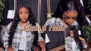 This Hair Comes Straight Out The Box Like This!!!  Crimp Curly Loose Deep Wave Hair  X Klaiyi Hair
