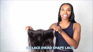 Hershe 13 X 4 3D Frontal Lace Closure
