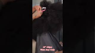 Water Jerry Curly Comb Tape In Hair Extensions | Curlsqueen | Install & Styling