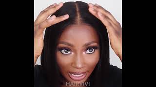 Hairvivi Hd Lace Front Bob Wig Glueless Install | Beginner Friendly | Natural Pre-Plucked Hairline