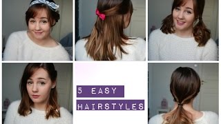 5 Easy And Cute Hairstyles (Medium Length Hair)