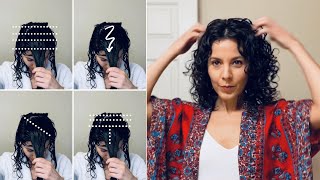 5 Ways To Part Curly Hair +  Middle Part Styling  |  The Curl Story