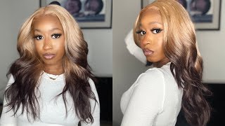 This Color Blend Is Perfection!  T-Part Lace Front Wig Install