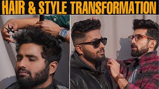 Curly Hair  & Style Transformation| Curly&  Wavy Hair| Haircut Tips |Style Tips  | Hindi