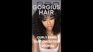 Curly Bang Wig Customization Tutorial | Gorgius Hair
