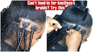 Can'T Feedin For Knotless Box Braids? Try This New And Fast Knotless Braids Technique! No Croch