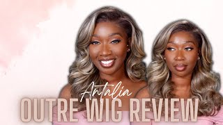*New* Outre Sleeklay Part | Synthetic Lace Front | Wig Review | Ft Divatress | Tan Dotson