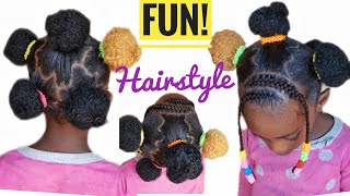 Cute And Easy Hairstyle For Little Black Girls