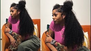 Watch Me Install + Style This 26" Curly 13X4 Frontal Wig | Ft. Asteria Hair