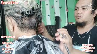 Traditional Hair Perm Procedure... Pixie Haircut With Curly/Perm Hair... Full Tutorial Video...