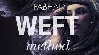 How To: Do Hair Extension Weft/Weave Adhesive Method From Fabhair.Com