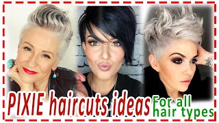 Short Pixie Haircuts Ideas 2022. Chic Short Pixie Haircut.For All Hair Types.
