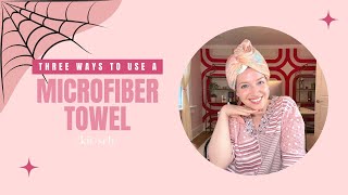 Three Ways To Use A Microfiber Towel On Curly Or Wavy Hair | Kitsch Microfiber Towel
