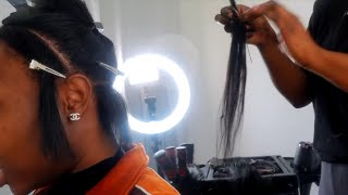 Trying Tape Ins On My Natural Hair For The First Time..| Apd 2