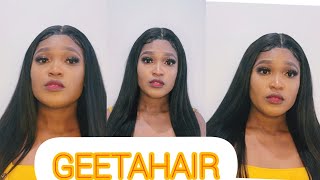 Natural Color Straight Wig Ft Geetahair | Fall Wig |Soft And Beautiful | Beginners Friendly