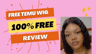 Temu Free Wig (Review)