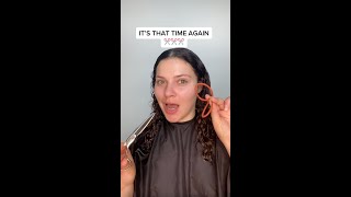 Trimming My Curly Hair At Home (Pigtails Haircut)
