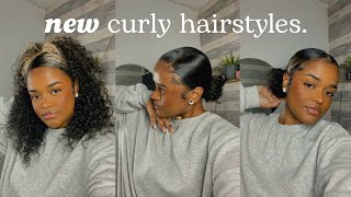 Trying New Curly Hairstyles - Natural Hair.
