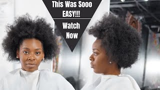 Installing Clip Ins On 4C Hair