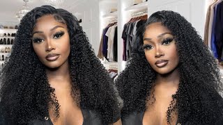 *Must Have* Flawless Kinky Curly Lace Frontal Wig Install Ft. Beauty Forever Hair