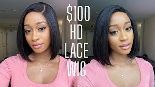 Glueless Bob Hd Lace Wig Under $100 On Amazon! | Yasgrl