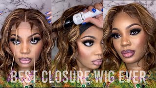 Best Closure Wig Ever! | Easy & Affordable Closure Bob Wig Install  Ft. Luv Me Hair | Lauryn J