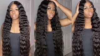 How I Crimp My Thick 30" Deep Wave Wig Ft. African Mall