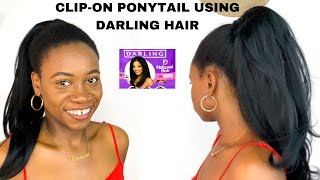Clip On Ponytail: Diy Using Synthetic Hair (Darling Natural Bob)