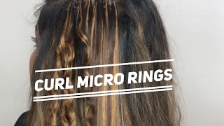 Curly Microrings Straightened (Indian Girl Extensions)