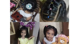 Three Simple And Easy Hairstyles||Short Hair||Girls||