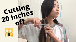 Cutting My Own Hair Short At Home (20 Inches Off) | Brad Mondo Guide