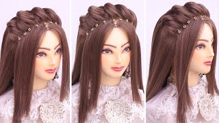 2 Easy Open Hairstyle For Wedding L Front Variation L Wedding Hairstyles Kashee'S L Engagement