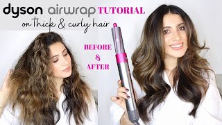 How To: Dyson Airwrap On Naturally Thick & Curly Hair | Tips & Tricks For A Blowout At Home