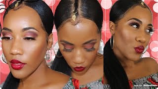 Sexy Sleek Low Ponytail On Natural Hair! (Synthetic Ponytail) #Bobbiboss #Synthetic