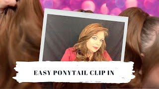 Ponytail Clip In Synthetic Hair/How To