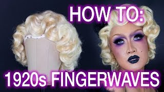 Vintage Finger Waves Wig Styling Tutorial