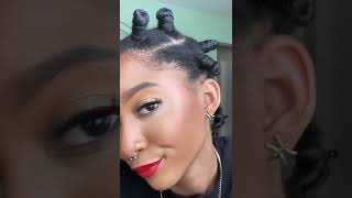 No Heat Curls Overnight  Bantu Knots On Natural Hair