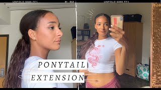 My 5 Minute Ponytail Extension Tutorial - On Natural Hair