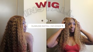 Perfect Curly Hair | Wig Install | No Baby Hair | Ft. Wewave