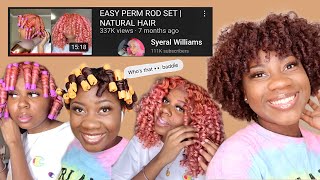 Copying Syeral'S Viral Perm Rod Set On My Short Hair!
