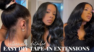 How To: Easy Diy Tape-In Hair Extensions (Very Detailed) | Jenise Adriana