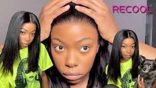 Pre Cut Layered 13X4 Lace Front Wig | Glueless Install | Recool Hair