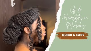 Styling My Microlocs For A Bridal Show | Up-Do/ Bridal Hairstyles.