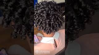 Perm Rods Set On Short Natural Hair.  #Permrods #Permrodset #Rodset #Naturalhairstyles