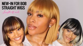 This Is Mind Blowing! 3 Synthetic Bang Bobs | Easy Install Ft Toyotress Hair  | Petite-Sue Divinitii