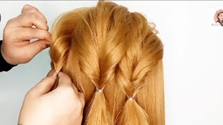 Trendy Open Hairstyle For Saree Look | Open Hairstyles For Girls